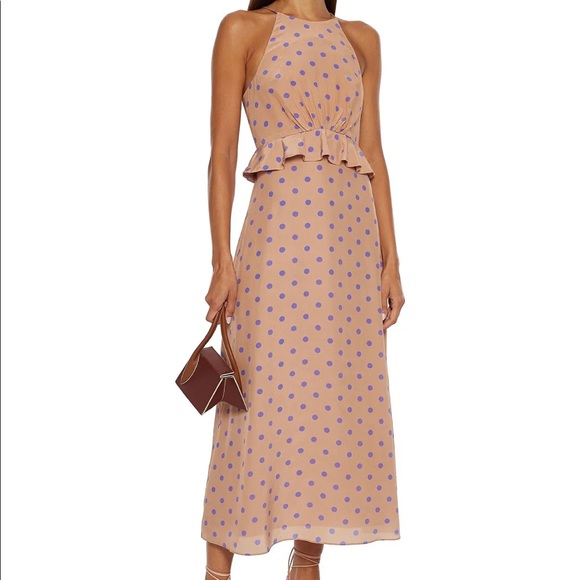 Zimmermann Dresses & Skirts - Zimmermann Beige Polca Dot MIDI Dress Size 0